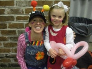 Sillydilly the clown entertains at Savannah children's birthday parties