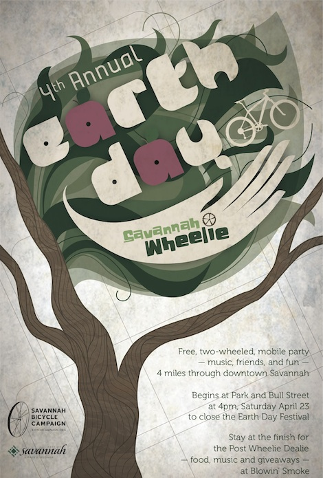 google earth day 2011 logo. Earth Day Wheelie and Post