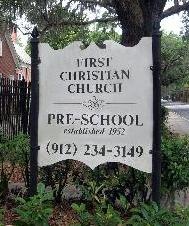 Savannah preschools: First Christian Preschool in Ardsley Park