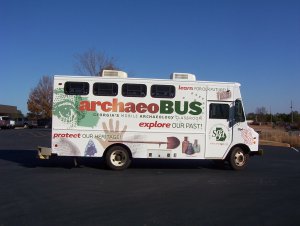 Abby the Archaeobus hands-on kids' activities in Savannah