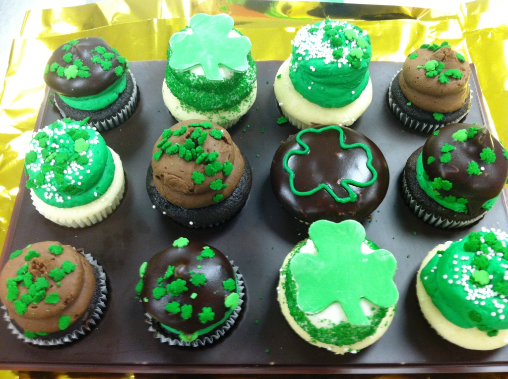St. Patrick's mini cupcakes Gigi's