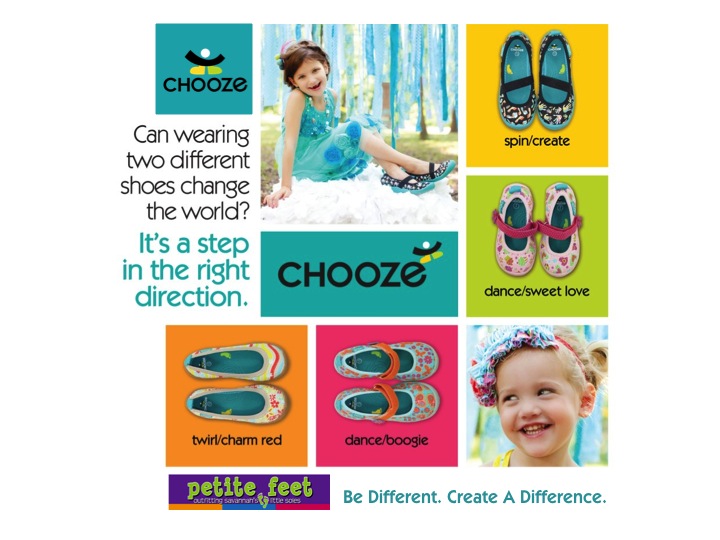 Petite Feet CHOOZE pair of children's shoes March giveaway