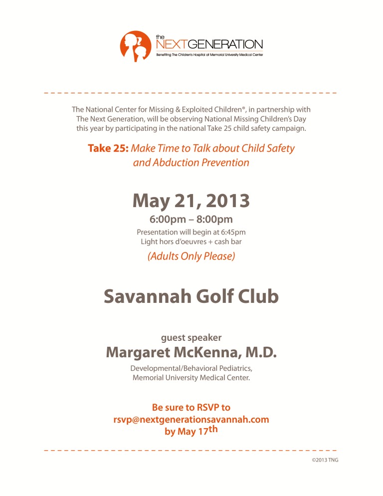 learn how to protect your child against abuction, abuse at Savannah safety event