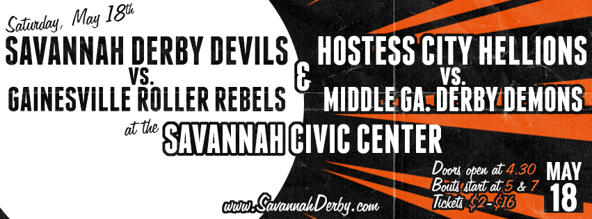 Savannah Derby Devils bout in Savannah May 18