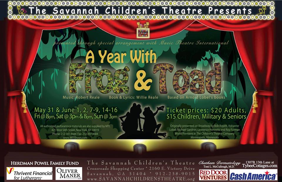 A very kid-friendly musical: A Year with Frog & Toad at Savannah Children's Theatre