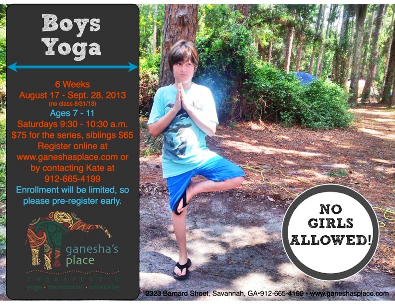 Boys Yoga & kids yoga in Savannah