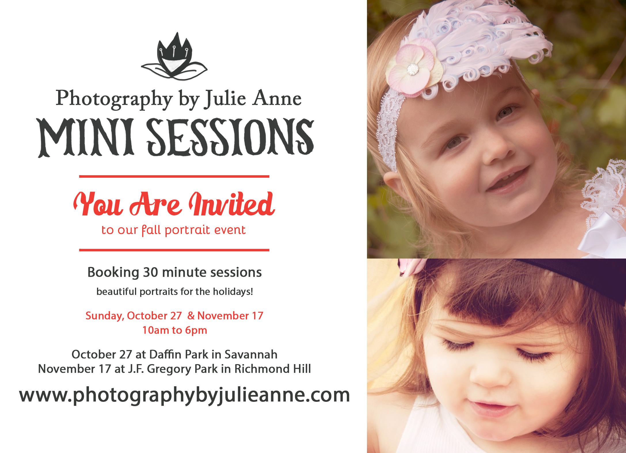 Photography by Julie Anne Fall Mini Sessions in Savannah