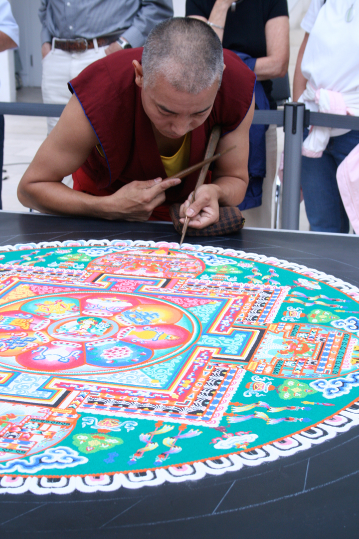 monks sand painting at Jepson Savannah 2013