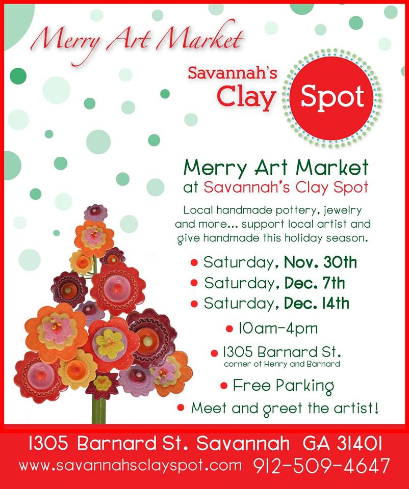 Handmade art for holiday gifts Savannah shopping 