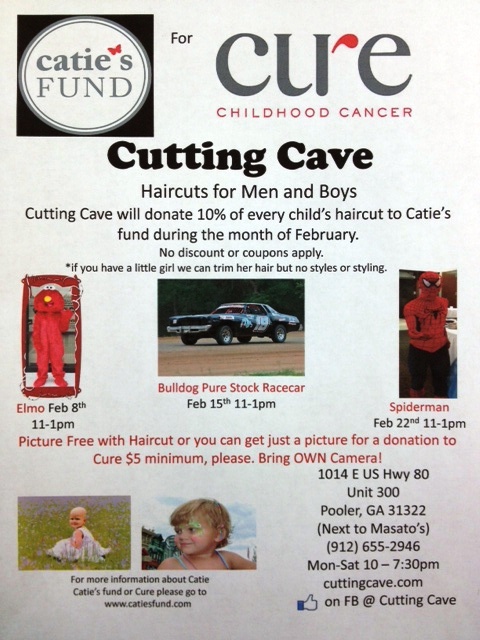 Catie's Fund cure chidhood cancer Savannah