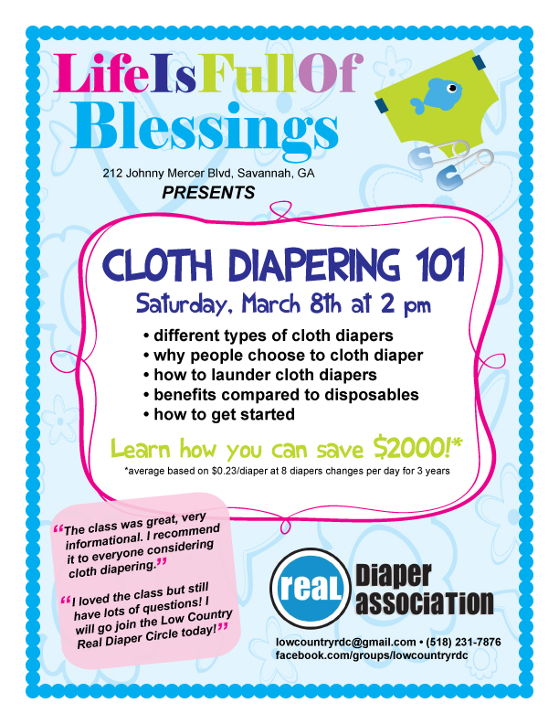 Cloth Diaper class Savannah