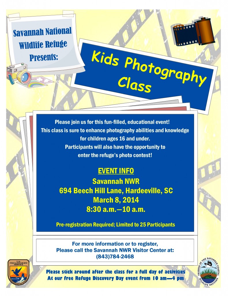 FREE kids photography class Savannah 