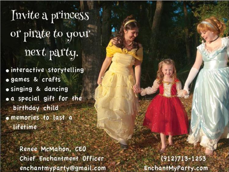 Savannah children's birthday parties princess 