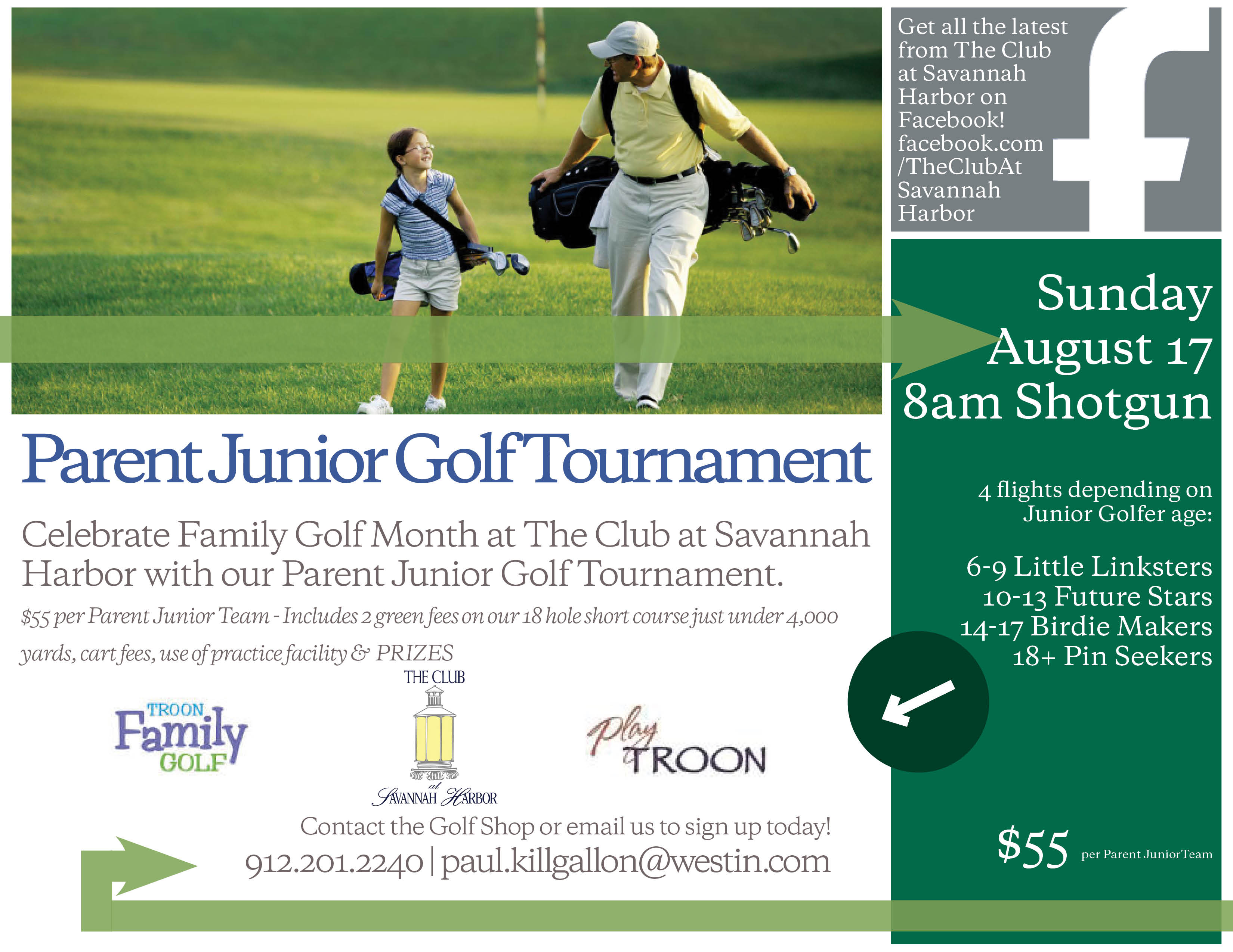 Junior Parent Golf Tournament Savannah August 2014