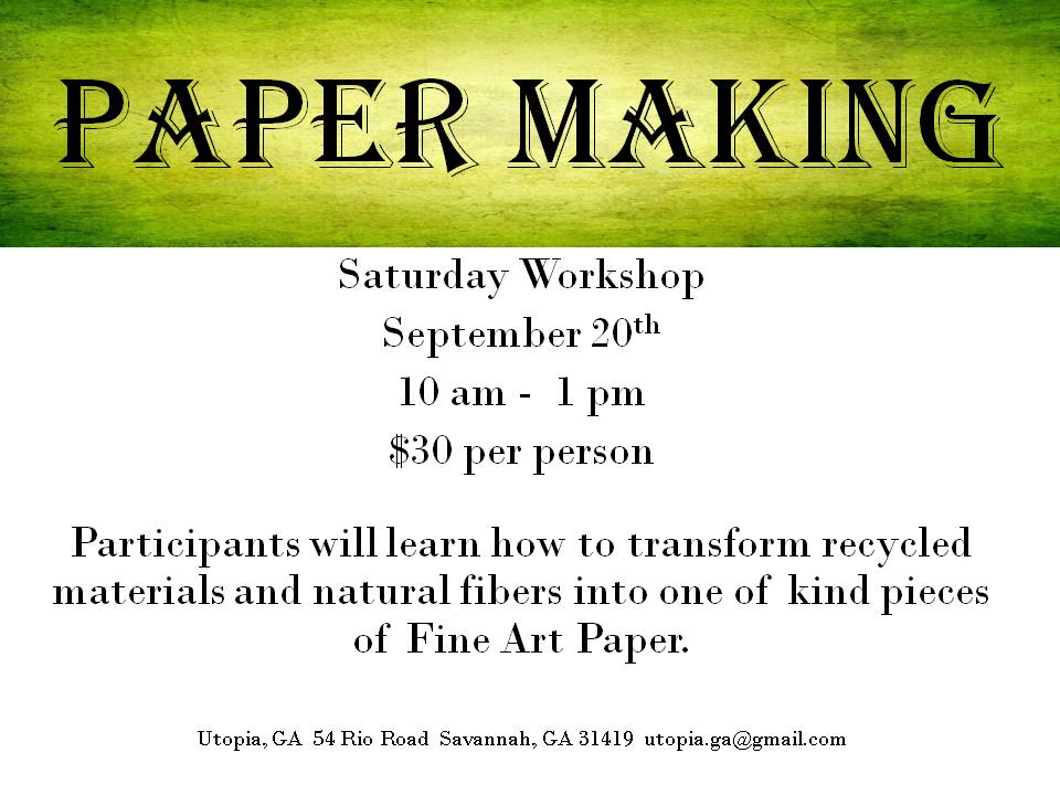 Children's paper-making workshop