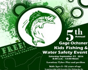 free kids fishing event Savannah Tybee 