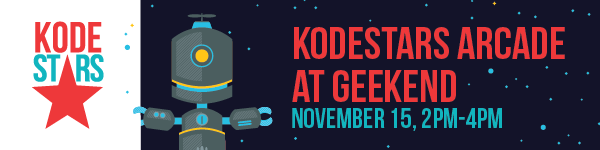 KodeStars Arcade at Geekend in Savannah Nov. 15