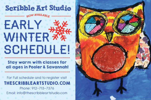 winter children's art classes Savannah 