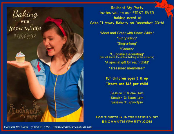 Enchanted Baking with Snow White Savannah Enchant My Party