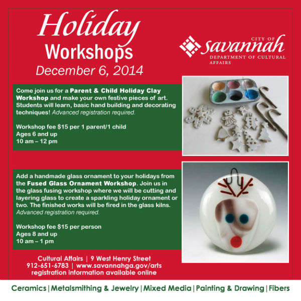 Holiday Art Workshops Savannah 