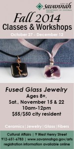 Art classes for kids in Savannah Fused Glass Jewelry 2014