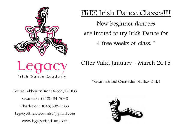 Free Irish Dance Classes Savannah Legacy 