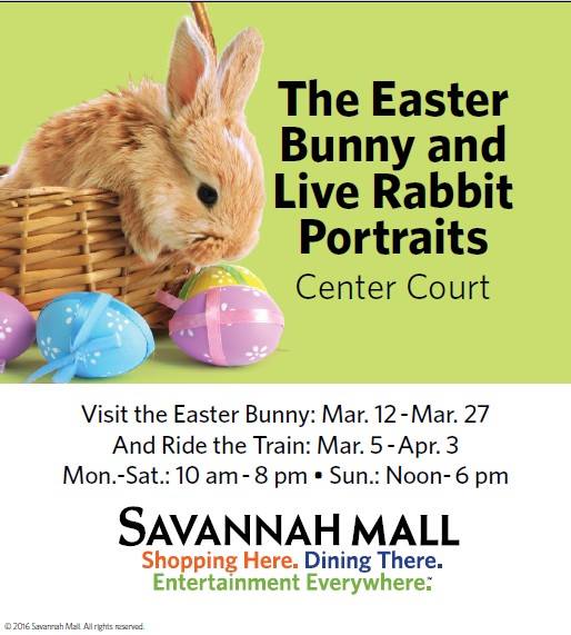 Easter Bunny photos visits Savannah Mall 2016