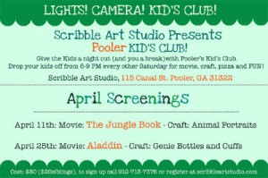 Pooler Kids Night Out Savannah Scribble Art Studio 