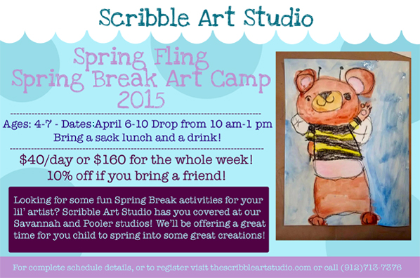 Spring Break Camp 2015 Scribble Art Studio 