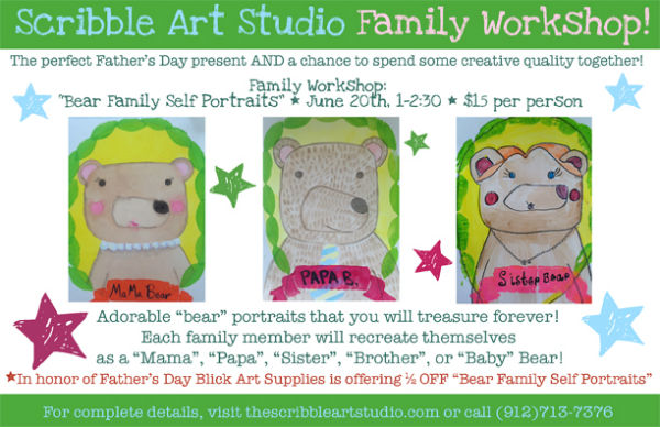 Bear Family Workshop Scribble Art Studio Savannah 
