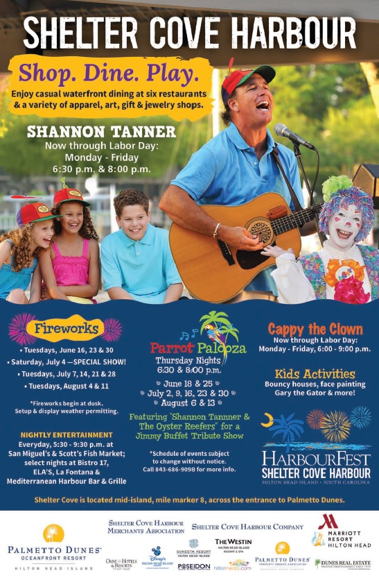 Palmetto Dunes Shelter Cove Free family events 2015 Hilton Head 