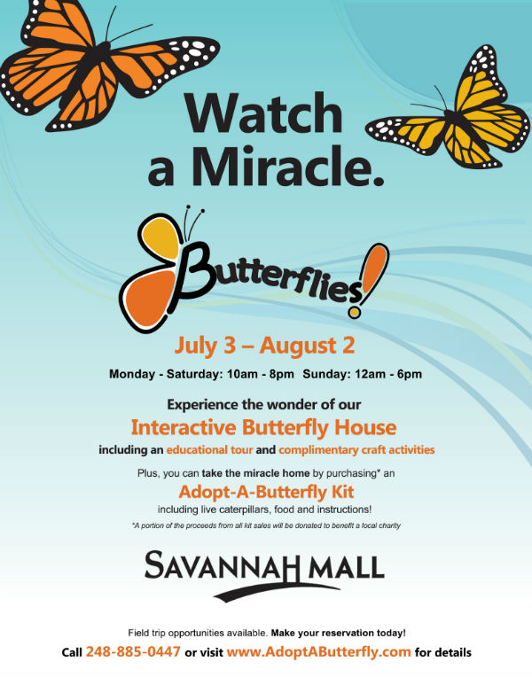 Butterflies Savannah Mall 2015 