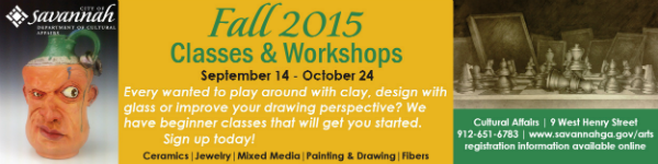 Fall children's art classes, workshops in Savannah 