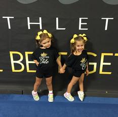 cheerleading for toddlers preschoolers in Savannah Crowned Elite Athletics 