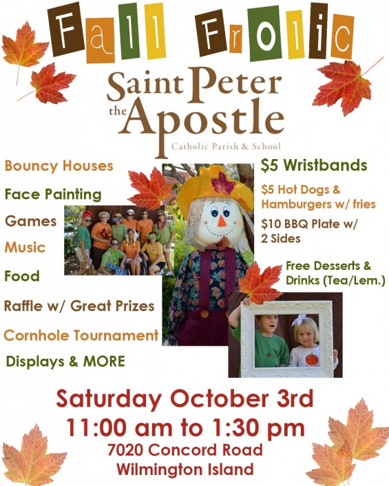 Fall Frolic festival Saint Peter the Apostle Wilmington Island Savannah 