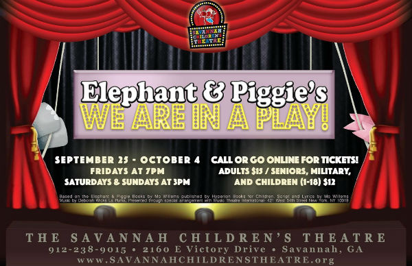 Elephant & Pigge play Savannah Children's Theatre