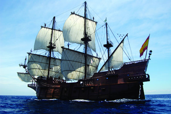 El Galeon Spanish tall ship visits Savannah 2015