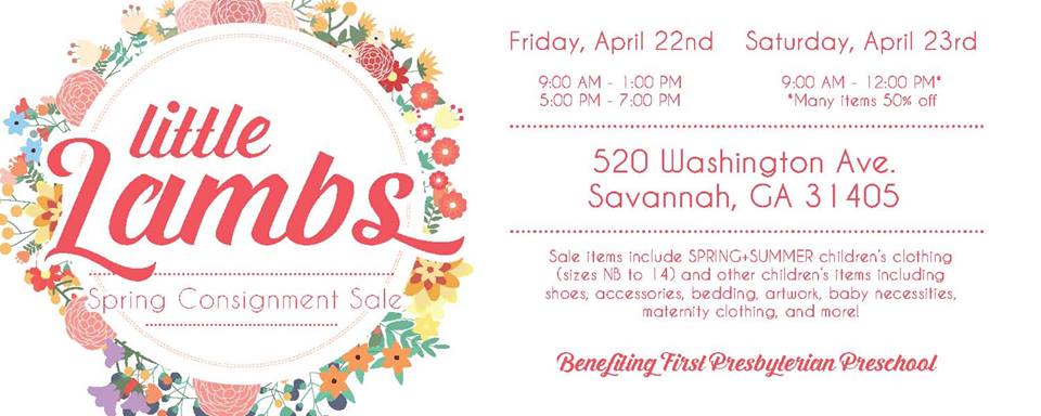 Little Lambs Spring 2016 Consignment Sale Savannah