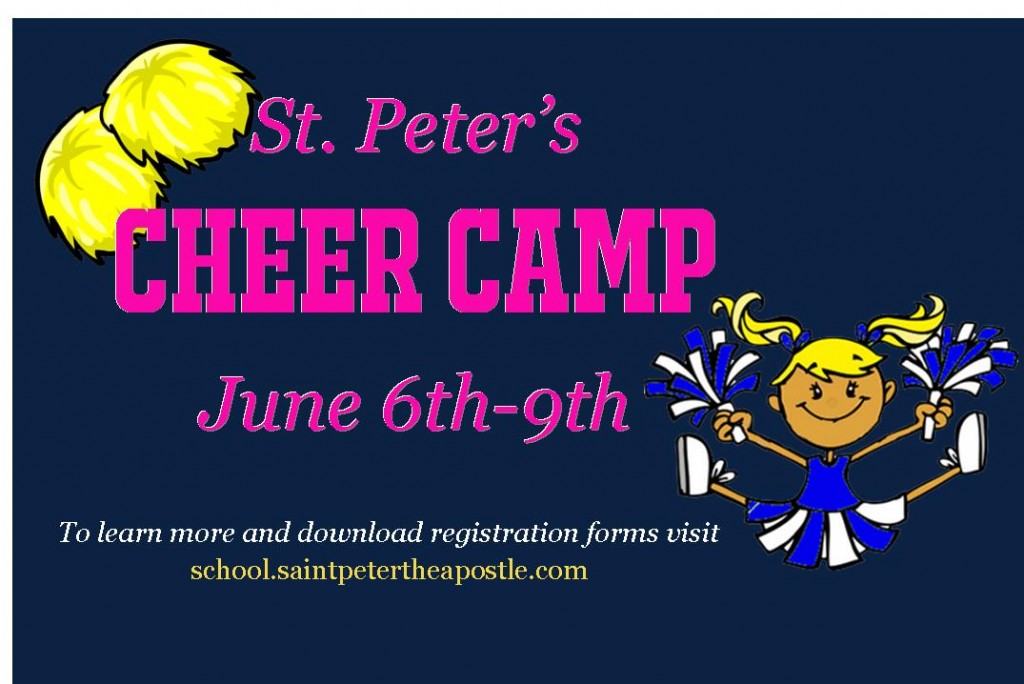 St. Peter the Apostle Summer Cheer Camp 2016 Savannah Wilmington Island 