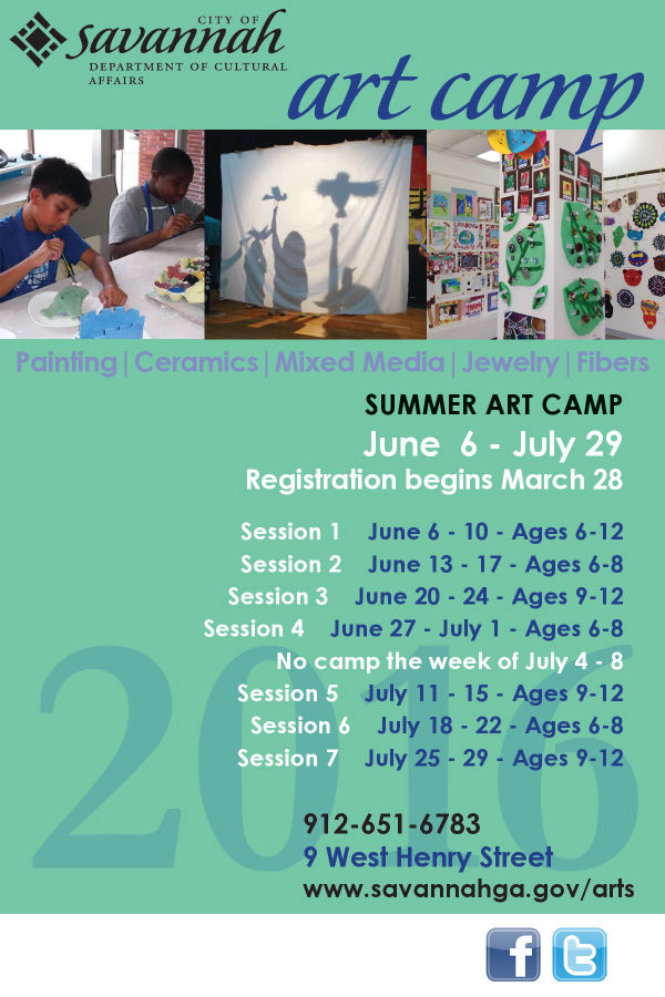 City of Savannah Summer Art Camp 2016