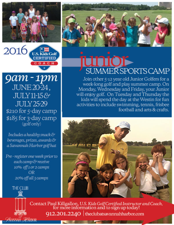 Golf Summer Camp 2016 Savannah 