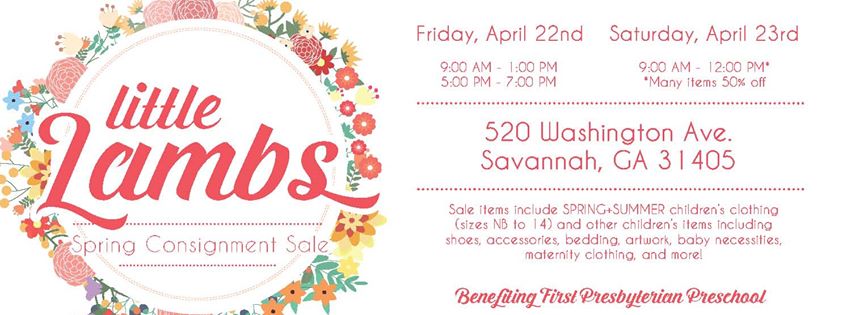 Little Lambs Savannah children's consignment sale 2016 Spring 