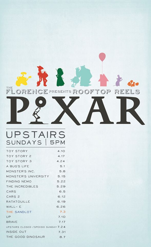 Free Pixar Movies in Savannah Florence 
