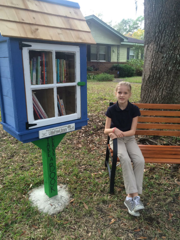 Little Free Library steward Savannah 