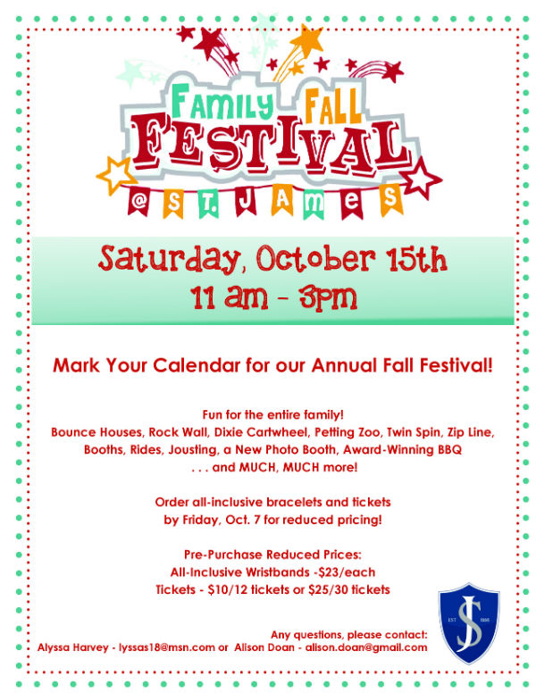 St. James Fall Festival 2016 Savannah
