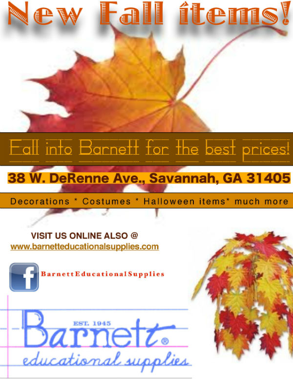 Fall decorations Savannah Barnett Educational Supplies 