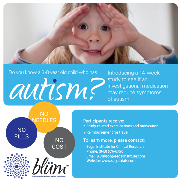 autism medication clinical trial blum study 