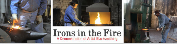 Blacksmith demos Irons in Fire Georgia Railroad Museum 