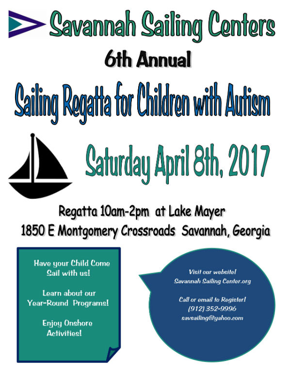 Sailing Regatta for Children with Autism Savannah 2017 