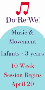 Music Classes for infants, babies, toddlers Savannah Do-Re-We